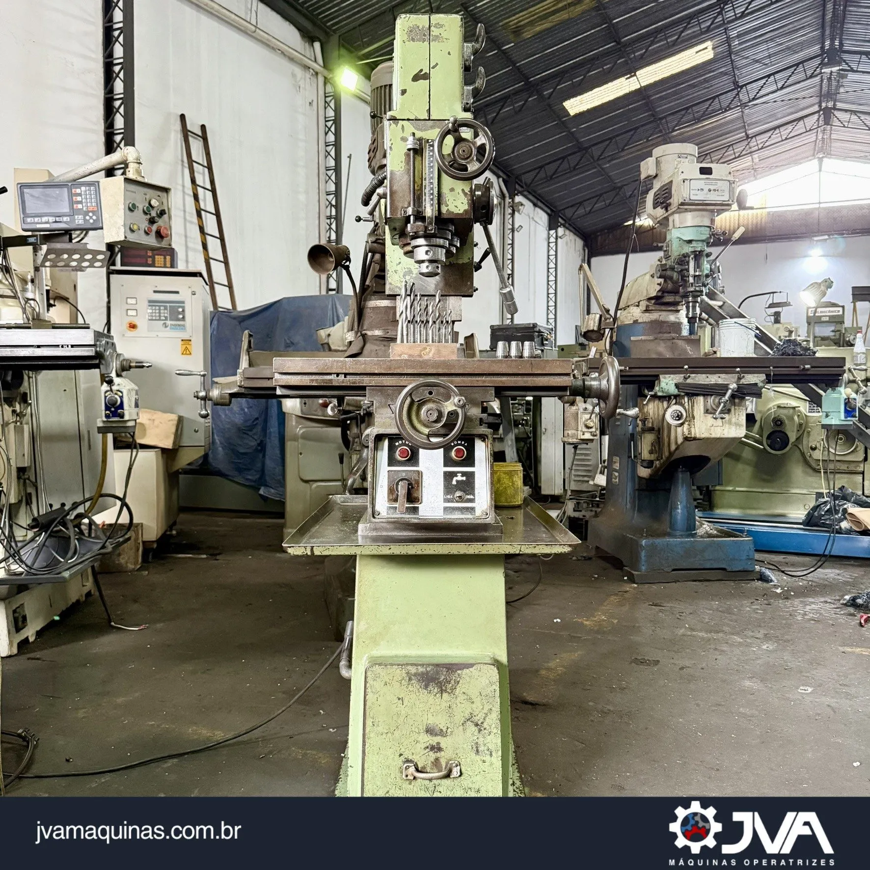 FURADEIRA FRESADORA SANCHES BLANES FF-20 - JVA Máquinas FURADEIRA FRESADORA SANCHES BLANES FF-20 - JVA Máquinas